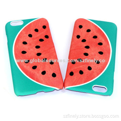 PC case for iPhone 6, water-transfer printing with different oil finished, different touch feeling
